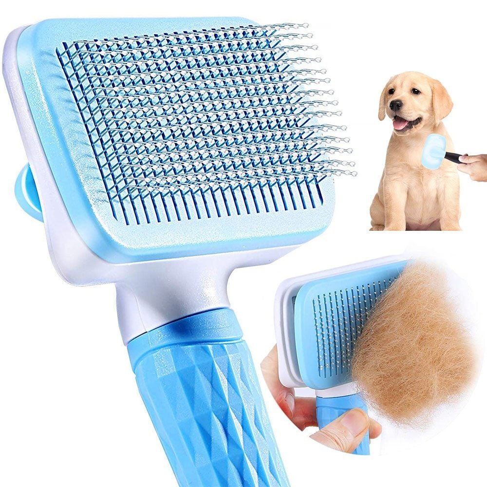 Dog and Cat Hair Remover Brush & Care Comb for long-haired pets .