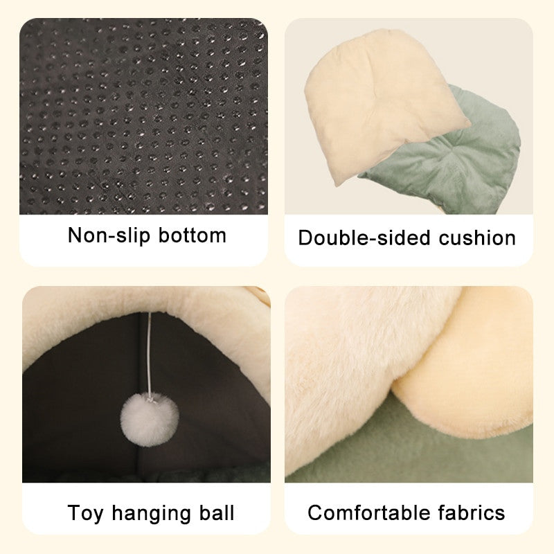 Warm & Cozy Pet Basket – Washable Bed for Small Dogs & Cats - Adistore