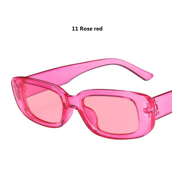 Small Rectangle Vintage Sunglasses – Women’s Oval Square Anti-Glare - Adistore