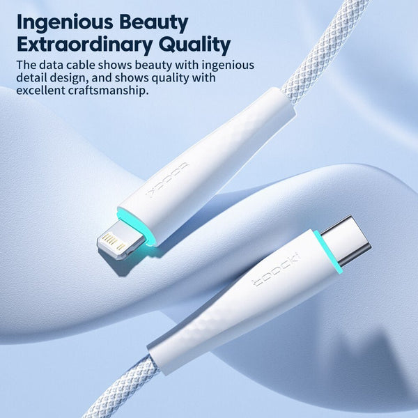 Toocki 2pcs USB-C to Lightning Cable – Fast Charging for iPhone 14/13/12