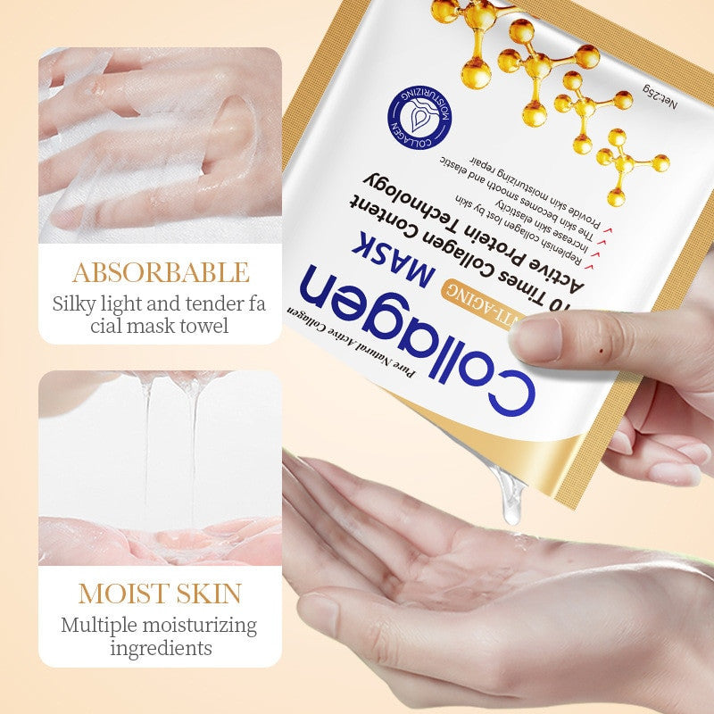 10pcs Anti-wrinkle Collagen Face Mask Moisturizing | Facial Masks Skin Care