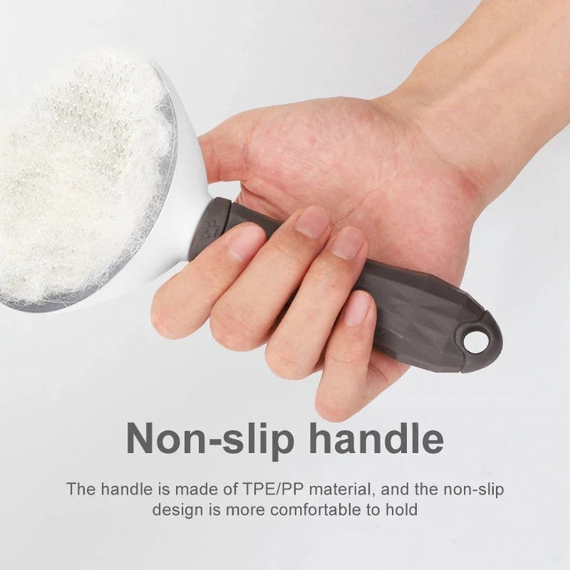 Auto Self-Cleaning Pet Hair Brush for Dogs & Cats – Easy Grooming - Adistore