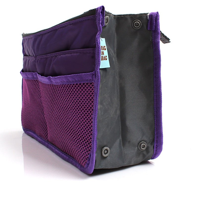 Women’s Nylon Makeup Organiser Tote – Travel Insert Handbag Purse