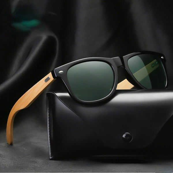Wood Bamboo Polarised Sunglasses – UV400 Vintage Driving Glasses - Adistore