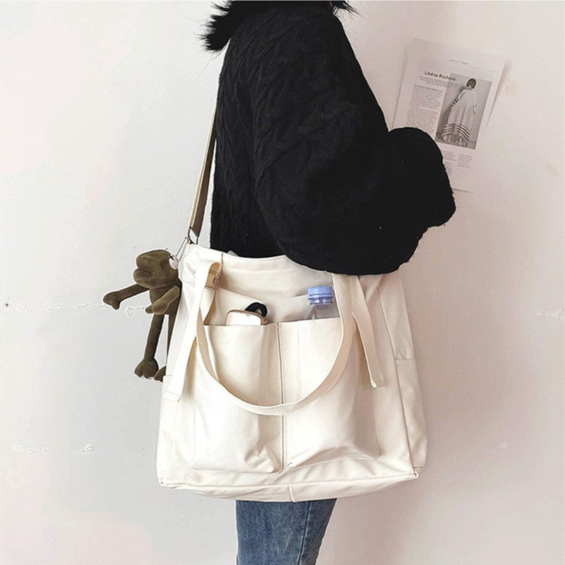 Women’s Shopper Bag – Zippered Solid Crossbody & Tote Shoulder Bag - Adistore
