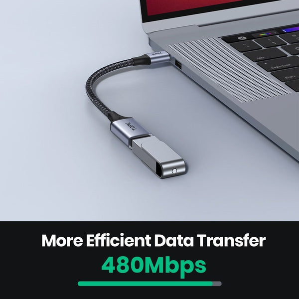 TOPK USB-C to USB adapter male to female cable for MacBook Pro and Samsung devices