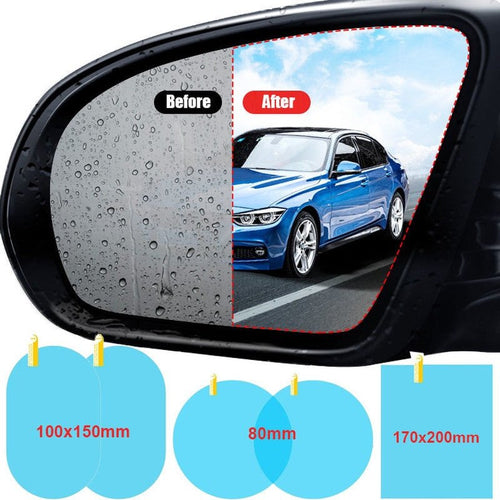 2Pcs Car Rearview Mirror Anti-Fog Waterproof Protective Film Stickers. - Adistore