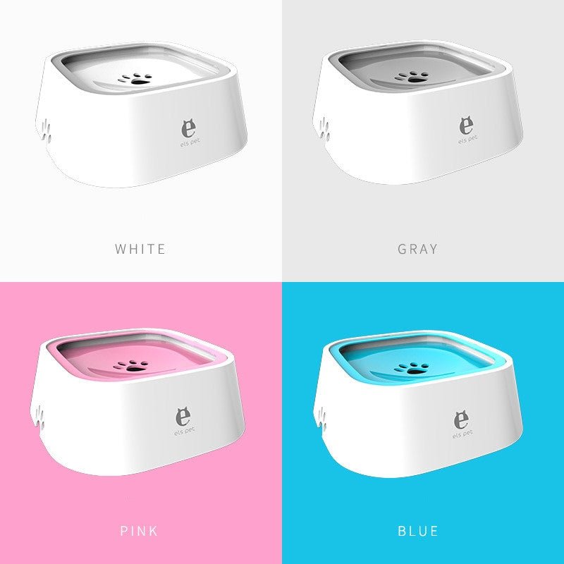 Dog & Cat Anti-Overflow Plastic Water Bowl – Spill-Proof Pet Feeder - Adistore