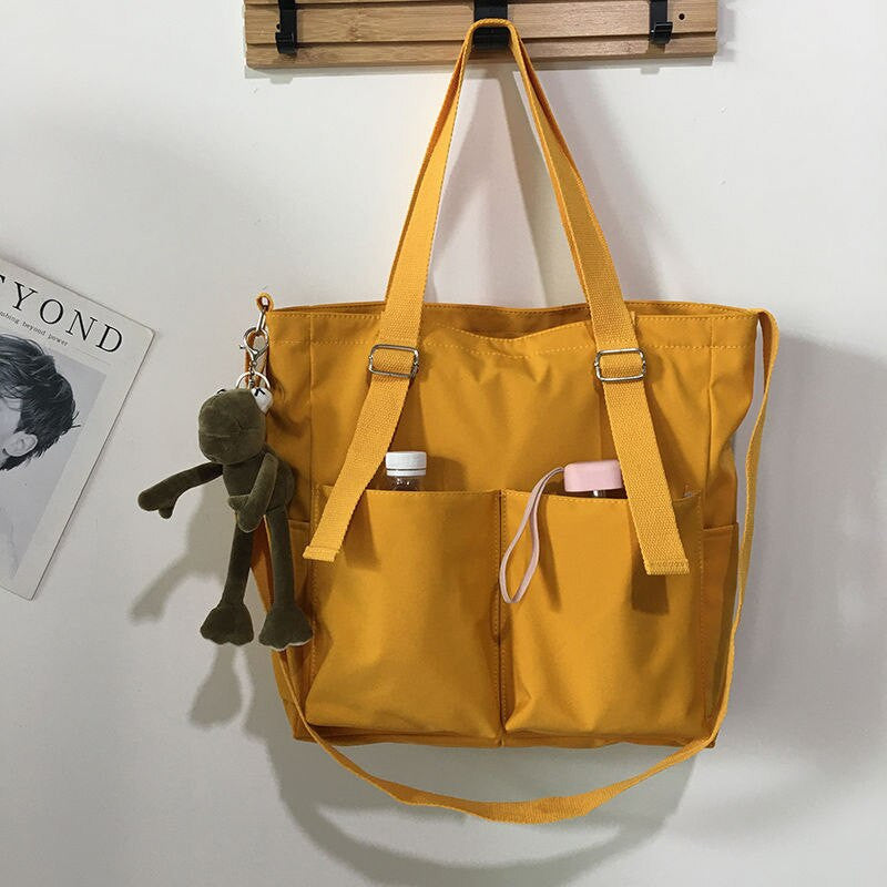 Women’s Shopper Bag – Zippered Solid Crossbody & Tote Shoulder Bag - Adistore