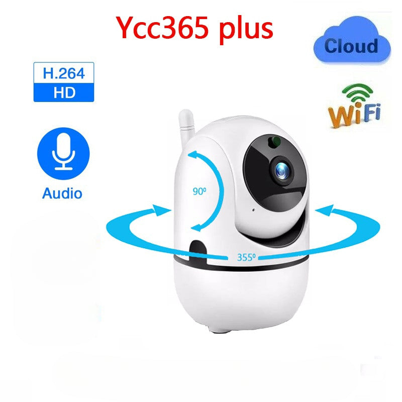 Ycc365 1080P Cloud HD IP Camera WiFi Auto Tracking Baby Monitor Night Vision.