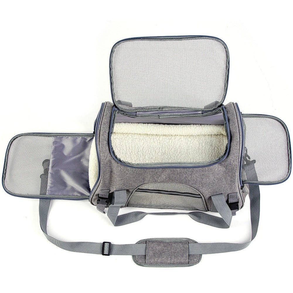 Dog Carrier Bag Portable Backpack With Mesh Window.