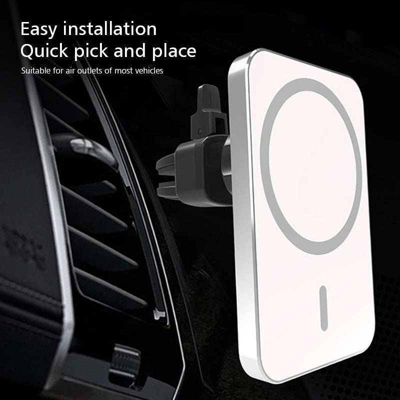 15W Magnetic Wireless Car Charger Mount – Fast Charging for iPhone 12 - Adistore
