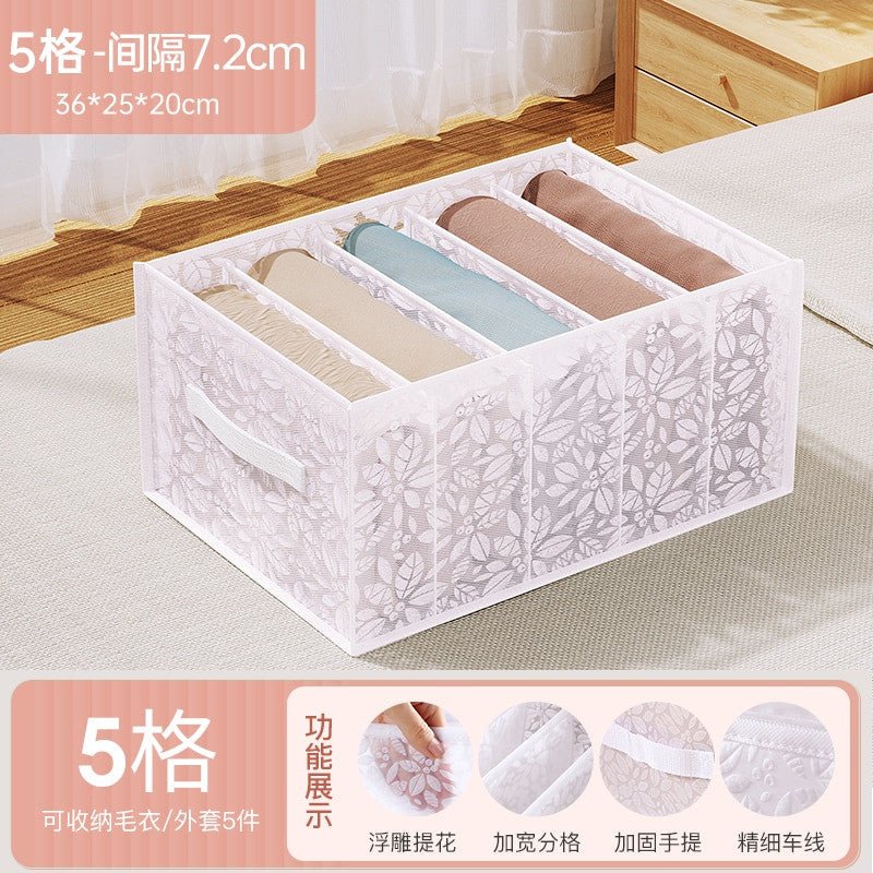 Jeans Compartment Storage Box – Closet Clothes Drawer Organiser - Adistore