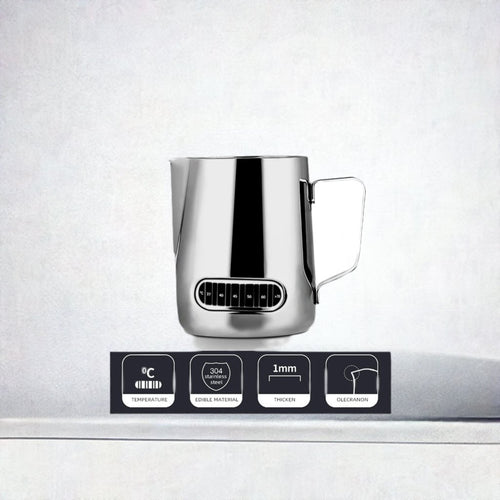 12oz/20oz Stainless Steel Milk Frothing Pitcher Jug – 350/600ML - Adistore