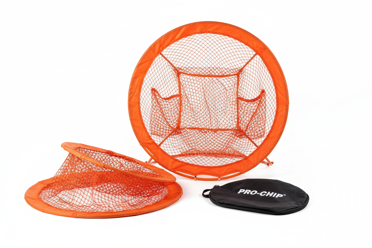 Pop Up Golf Chipping Net UK | Indoor & Outdoor Practice Net with Golf Mat and Balls | Adistore Golf