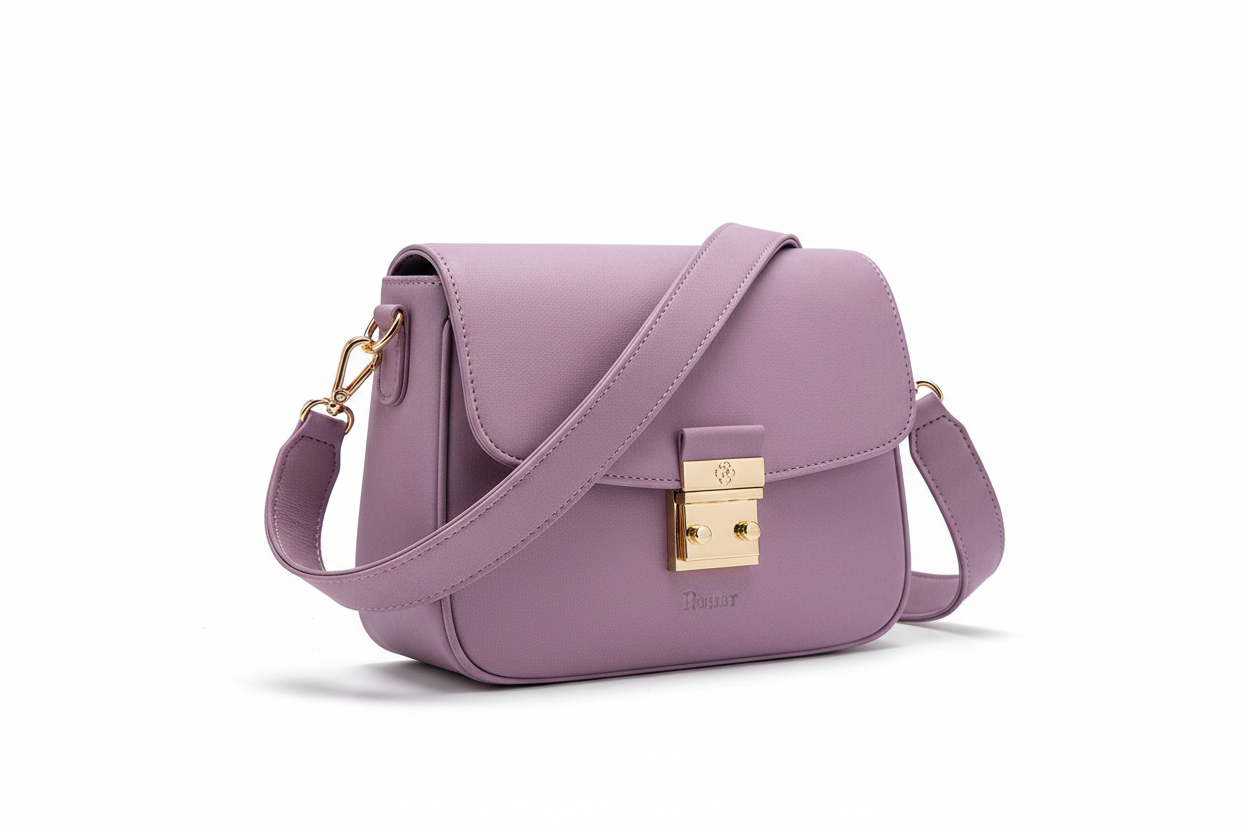 Retro Women's Shoulder Crossbody Bag | Casual Purse & Handbag - taro purple