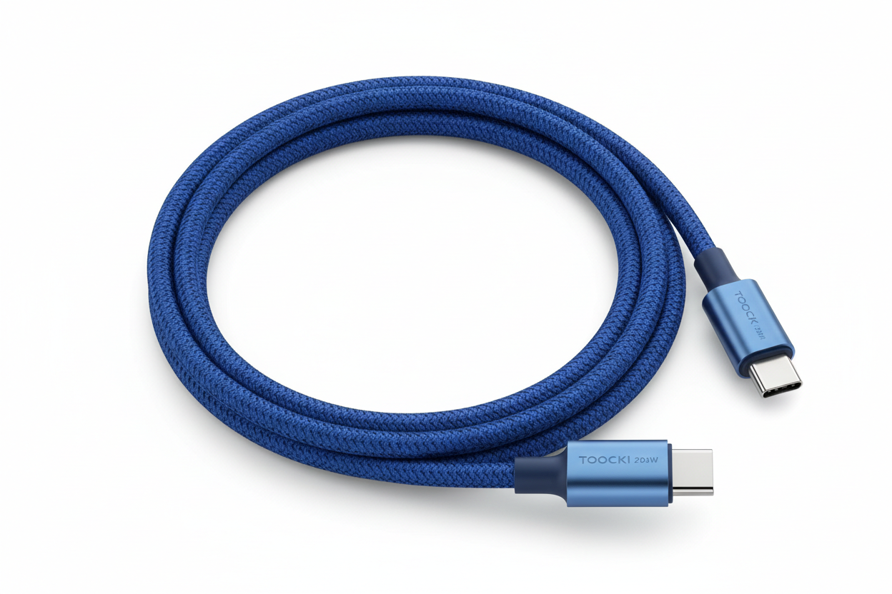 Toocki 240W Type C to Type C Cable PD3.1 Fast  Charger USBC Cable - Blue