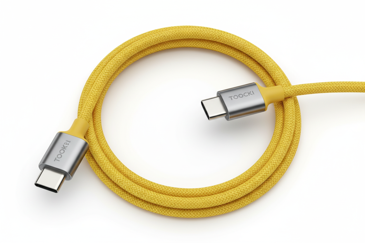 Toocki 240W Type C to Type C Cable PD3.1 Fast  Charger USBC Cable - yellow