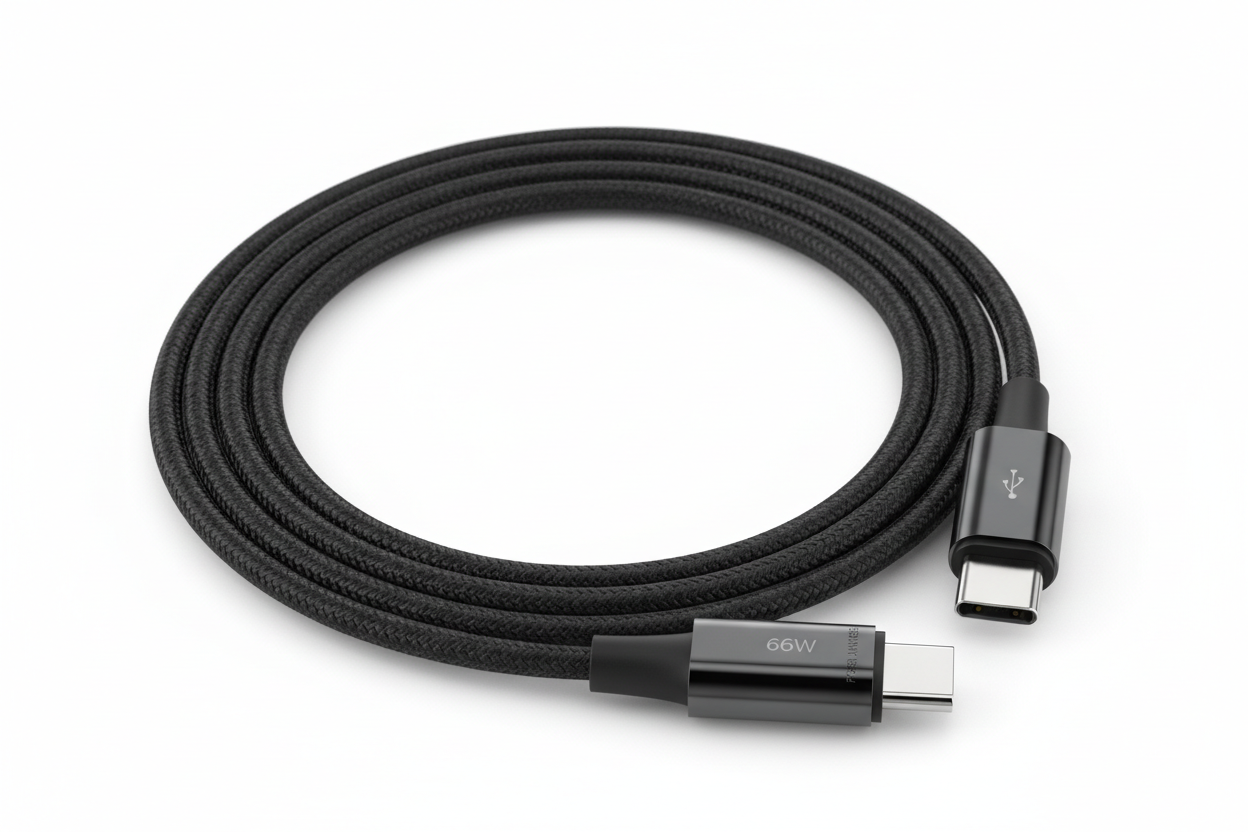 Toocki 66W USB-C Fast Charging Cable – Compatible with iPhone 15 & More - Black