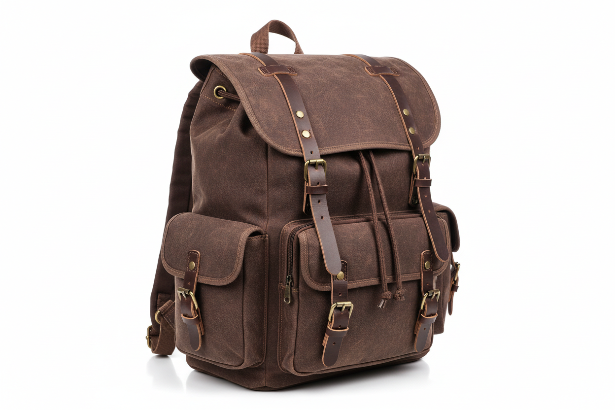 Vintage Canvas Backpack–Unisex Outdoor Sports|Travel Bag - brown