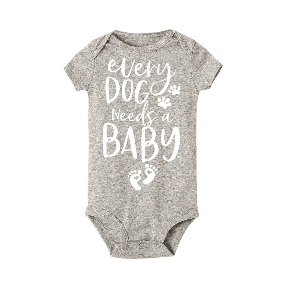 Baby Romper Jumpsuit 0–24M | Short Sleeve Printed Outfit for Boys & Girls - Adistore